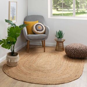 Bay Isle Home Allanna jute rug Tan Oval 80 x 150cm Bay Isle Home Allanna jute rug Tan Oval 80 x 150cm