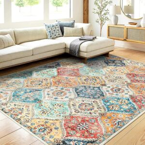 Langley Street Hallway Runner Rug Washable Vintage Rugs Bedroom, Non Slip Area Rugs for Kitchen, Low Pile Foldable Soft Plush Carpet, Indoor Floral Floor Mat Orange Rectangle 160 x 230 cm Langley Street Hallway Runner Rug Washable Vintage Rugs Bedroom, Non Slip Area Rugs for Kitchen, Low Pile Foldable Soft Plush Carpet, Indoor Floral Floor Mat Orange Rectangle 160 x 230 cm