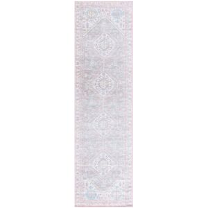 Langley Street Bayside Oriental Machine Washable Non-Slip Area Rug in Pink & Beige Blue;Pink;White Runner 66 x 244 cm Langley Street Bayside Oriental Machine Washable Non-Slip Area Rug in Pink & Beige Blue;Pink;White Runner 66 x 244 cm