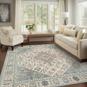 Marlow Home Co. Vintage Bloom Neutral Faded Floral Low Pile Area Rug Green Rectangle 200 x 290cm Marlow Home Co. Vintage Bloom Neutral Faded Floral Low Pile Area Rug Green Rectangle 200 x 290cm