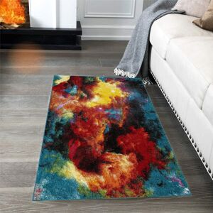 Metro Alrita Red/Blue/Yellow Rug Rectangle 80 x 150cm Metro Alrita Red/Blue/Yellow Rug Rectangle 80 x 150cm