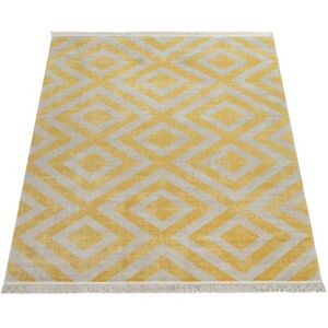Fernleaf Briella Flatweave Yellow Indoor/Outdoor Rug Gold White Rectangle 80 x 150cm Fernleaf Briella Flatweave Yellow Indoor/Outdoor Rug Gold White Rectangle 80 x 150cm