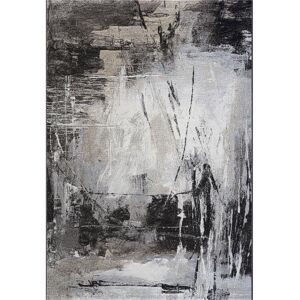 Borough Wharf Cato Abstract Black Area Rug Grey Rectangle 240 x 330cm Borough Wharf Cato Abstract Black Area Rug Grey Rectangle 240 x 330cm