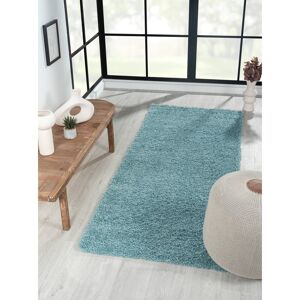 17 Stories Shaggy Lush light blue Rug Light Blue Runner 80 x 200cm 17 Stories Shaggy Lush light blue Rug Light Blue Runner 80 x 200cm