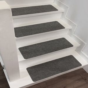 Symple Stuff McCook Non-Slip Dark Grey Stair Tread Grey 55cm L X 20cm W Symple Stuff McCook Non-Slip Dark Grey Stair Tread Grey 55cm L X 20cm W