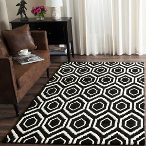 Bloomsbury Market Huntress Handmade Tufted Wool Black/Ivory Rug Black/Ivory Rectangle 183 x 274 cm Bloomsbury Market Huntress Handmade Tufted Wool Black/Ivory Rug Black/Ivory Rectangle 183 x 274 cm