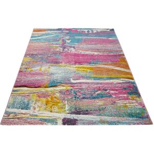 Metro Caramia Abstract Machine Woven Light Multicolour Area Rug Pink;Purple Runner 80 x 240cm Metro Caramia Abstract Machine Woven Light Multicolour Area Rug Pink;Purple Runner 80 x 240cm
