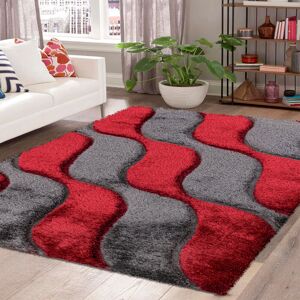 Brayden Studio Buron Geometric Machine Woven Red Area Rug Red Rectangle 200 x 290cm Brayden Studio Buron Geometric Machine Woven Red Area Rug Red Rectangle 200 x 290cm
