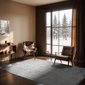 Mistana Copenhaver Power Loom Rug Blue;Ivory;Grey Rectangle 160 x 215 cm Mistana Copenhaver Power Loom Rug Blue;Ivory;Grey Rectangle 160 x 215 cm