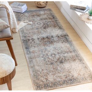 Fernleaf Saylor Machine Washable Traditional Boho Burnt Orange Runner Rug Blue;Gold;Cream Runner 80 x 220cm Fernleaf Saylor Machine Washable Traditional Boho Burnt Orange Runner Rug Blue;Gold;Cream Runner 80 x 220cm