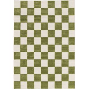 Latitude Run Kiki Chequered Machine Woven Relief Indoor Outdoor Green Area Rug Green;Cream Rectangle 164 x 230cm Latitude Run Kiki Chequered Machine Woven Relief Indoor Outdoor Green Area Rug Green;Cream Rectangle 164 x 230cm