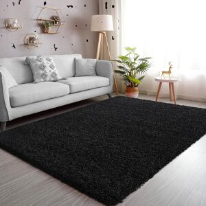 Metro New Stylish Thick Shaggy Rugs For Living Room Hallway Runner Fluffy Round Rugs Bedroom Carpet Mat Black Rectangle 120 x 170 cm Metro New Stylish Thick Shaggy Rugs For Living Room Hallway Runner Fluffy Round Rugs Bedroom Carpet Mat Black Rectangle 120 x 170 cm