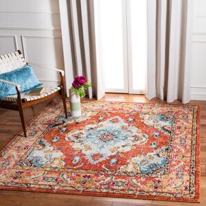 Latitude Vive Tekamah Power Loom Orange/Light Blue Area Rug Orange/Light Blue Square 152cm Latitude Vive Tekamah Power Loom Orange/Light Blue Area Rug Orange/Light Blue Square 152cm