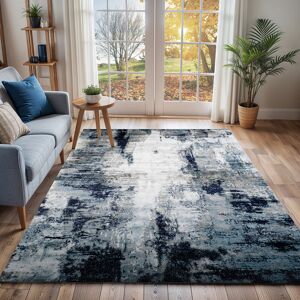 Mistana Roudebush Machine Woven Aqua/Black/Grey Rug Blue;White;Grey Rectangle 160 x 220 cm Mistana Roudebush Machine Woven Aqua/Black/Grey Rug Blue;White;Grey Rectangle 160 x 220 cm