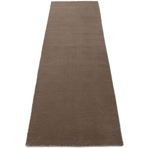 Carpetfine Solid Colour Wool Hand Woven Area Rug Taupe Runners 80 x 300 cm Carpetfine Solid Colour Wool Hand Woven Area Rug Taupe Runners 80 x 300 cm