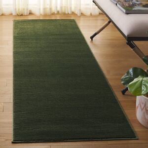 17 Stories Revive Solid Color Area Rug In Green Green Runner 69 x 244 cm 17 Stories Revive Solid Color Area Rug In Green Green Runner 69 x 244 cm