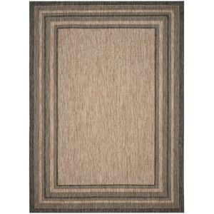 Latitude Run Augustinus Natural/Black Indoor/Outdoor Rug Tan Rectangle 235 x 305cm Latitude Run Augustinus Natural/Black Indoor/Outdoor Rug Tan Rectangle 235 x 305cm
