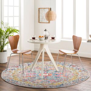 Latitude Vive Carytown Power Loom Beige/Mustard Area Rug Beige;Yellow;Grey Round 160cm Latitude Vive Carytown Power Loom Beige/Mustard Area Rug Beige;Yellow;Grey Round 160cm