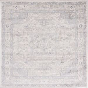 Langley Street Brentwood Area Rug in Ivory / Grey Ivory / Grey Square 201 cm Langley Street Brentwood Area Rug in Ivory / Grey Ivory / Grey Square 201 cm