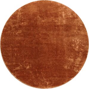 Brayden Studio Crista 100% Polyester Copper Rug Copper Round 120cm Brayden Studio Crista 100% Polyester Copper Rug Copper Round 120cm