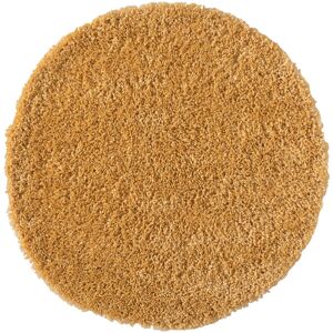 17 Stories Shaggy Lush Golden Yellow Rug Round 100cm 17 Stories Shaggy Lush Golden Yellow Rug Round 100cm