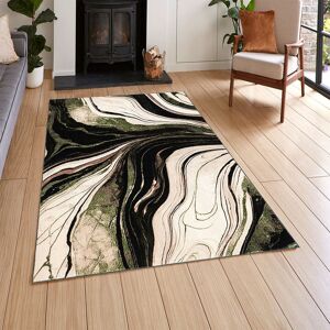 Metro Modern Abstract Marble Area Rug – 100% Polyester Living Room Carpet, Antistatic, Soil & Water Repellent, Colourfast Indoor Rug Green Rectangle 160 x 230 cm Metro Modern Abstract Marble Area Rug – 100% Polyester Living Room Carpet, Antistatic, Soil & Water Repellent, Colourfast Indoor Rug Green Rectangle 160 x 230 cm