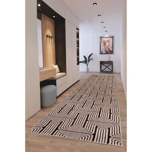 Metro Modern Geometric Area Rug Abstract Textured Carpet For Living Room Bedroom Special Size Long Hallway Rug Floor Mats Small Door Mats Brown Runner 60 x 300 cm Metro Modern Geometric Area Rug Abstract Textured Carpet For Living Room Bedroom Special Size Long Hallway Rug Floor Mats Small Door Mats Brown Runner 60 x 300 cm