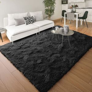 Canora Grey Alonii Machine Woven Black Rug Black Rectangle 160 x 230cm Canora Grey Alonii Machine Woven Black Rug Black Rectangle 160 x 230cm