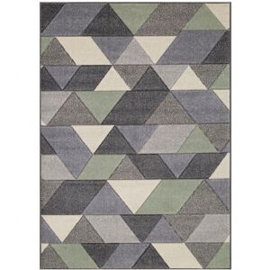 Wade Logan Jenner Grey/Black/Green Rug Grey/Black/Green Rectangle 80 x 150cm Wade Logan Jenner Grey/Black/Green Rug Grey/Black/Green Rectangle 80 x 150cm