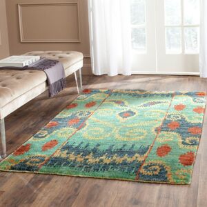 Bloomsbury Market Braelyn Hand Knotted Green Rug Rectangle 152 x 244 cm Bloomsbury Market Braelyn Hand Knotted Green Rug Rectangle 152 x 244 cm
