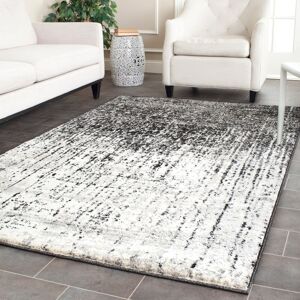 Metro Kissling Hooked Black/Light Grey Rug Black/Light Grey Rectangle 183 x 274 cm Metro Kissling Hooked Black/Light Grey Rug Black/Light Grey Rectangle 183 x 274 cm