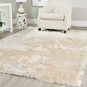 Fjørde & Co Stalham Shag Hand Tufted Ivory Rug Ivory Rectangle 152 x 213cm Fjørde & Co Stalham Shag Hand Tufted Ivory Rug Ivory Rectangle 152 x 213cm