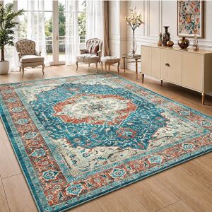 Kensington Traditional Gabbeh Cashmere-Feel Area Rug & Runner, Non-Slip Washable Living Room Carpet REGAL Rectangle 160 x 230 cm Kensington Traditional Gabbeh Cashmere-Feel Area Rug & Runner, Non-Slip Washable Living Room Carpet REGAL Rectangle 160 x 230 cm