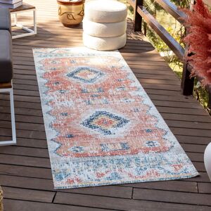 Latitude Vive Arnauta Boho Burnt Orange Area Rug Blue;Orange;Grey Runner 80 x 220cm Latitude Vive Arnauta Boho Burnt Orange Area Rug Blue;Orange;Grey Runner 80 x 220cm