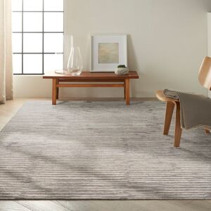 Calvin Klein CK010 LINEAR Striped Hand-Knotted Grey Area Rug Grey Rectangle 297 x 419cm Calvin Klein CK010 LINEAR Striped Hand-Knotted Grey Area Rug Grey Rectangle 297 x 419cm