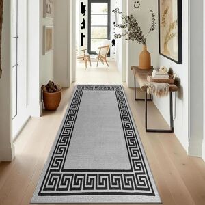Metro Non Slip Runner Rug Long Hallway Living Room Bedroom Kitchen Carpet Floor Mats* Grey Black Runner 80 x 300 cm Metro Non Slip Runner Rug Long Hallway Living Room Bedroom Kitchen Carpet Floor Mats* Grey Black Runner 80 x 300 cm
