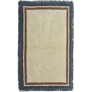 Highland Dunes Adna Solid Colour Hand Woven Area Rug Blue;Brown;Cream Rectangle 200 x 290cm Highland Dunes Adna Solid Colour Hand Woven Area Rug Blue;Brown;Cream Rectangle 200 x 290cm