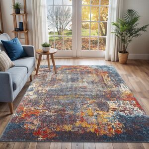 Blue Elephant Albryna Teal/Sky Blue Rug Blue;Black;Yellow;Navy;Grey Rectangle 157 x 213 cm Blue Elephant Albryna Teal/Sky Blue Rug Blue;Black;Yellow;Navy;Grey Rectangle 157 x 213 cm