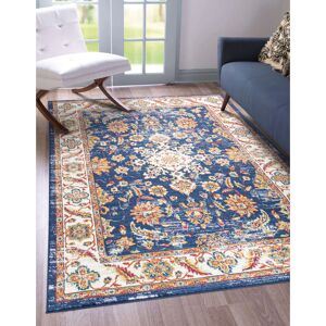 Latitude Vive Olender Machine Woven / Power Loomed Blue Rug Blue Rectangle 120 x 170cm Latitude Vive Olender Machine Woven / Power Loomed Blue Rug Blue Rectangle 120 x 170cm