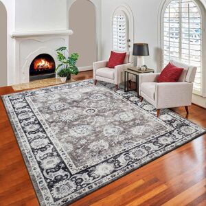 Latitude Vive Carralero Persian Machine Woven Area Rug Black;White;HARMONY;Grey Rectangle 200 x 290cm Latitude Vive Carralero Persian Machine Woven Area Rug Black;White;HARMONY;Grey Rectangle 200 x 290cm