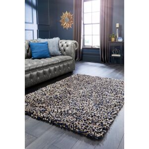 Ebern Designs Rocks Shaggy Navy Blue Rectangle 120 x 170cm Ebern Designs Rocks Shaggy Navy Blue Rectangle 120 x 170cm