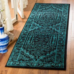 Latitude Vive Stromsburg Medallion Power Loom Green Rug Black/Teal Runner 76 x 183cm Latitude Vive Stromsburg Medallion Power Loom Green Rug Black/Teal Runner 76 x 183cm