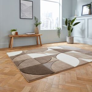 Think Rugs Matrix area rug Machine Woven Rectangle Beige Beige Rectangle 160 x 220cm Think Rugs Matrix area rug Machine Woven Rectangle Beige Beige Rectangle 160 x 220cm