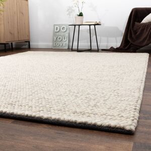 Ebern Designs Larbach Handwoven Rug Beige Rectangle 170cm x 240cm Ebern Designs Larbach Handwoven Rug Beige Rectangle 170cm x 240cm