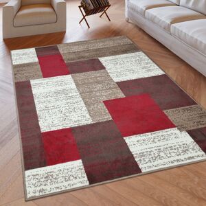 Ivy Bronx Bander Machine Woven Beige/Brown/Red Rug Beige/Brown/Red Rectangle 160 x 225cm Ivy Bronx Bander Machine Woven Beige/Brown/Red Rug Beige/Brown/Red Rectangle 160 x 225cm
