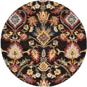 Langley Street Blossom Veronica Rug in Charcoal Multi Brown Round 183 cm Langley Street Blossom Veronica Rug in Charcoal Multi Brown Round 183 cm
