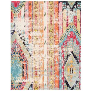 Mistana Cressey Looped/Hooked Blue Rug Red;Beige;Yellow Rectangle 244 x 305 cm Mistana Cressey Looped/Hooked Blue Rug Red;Beige;Yellow Rectangle 244 x 305 cm