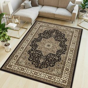 Astoria Grand Non Slip Large Traditional Rugs Living Room Bedroom Carpet Hallway Runner Rug Brown Rectangle 200 x 290cm Astoria Grand Non Slip Large Traditional Rugs Living Room Bedroom Carpet Hallway Runner Rug Brown Rectangle 200 x 290cm