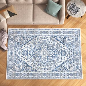 Wade Logan Vakhtang Power Loom Navy/Light Grey Rug Navy/Grey Rectangle 160 x 229 cm Wade Logan Vakhtang Power Loom Navy/Light Grey Rug Navy/Grey Rectangle 160 x 229 cm