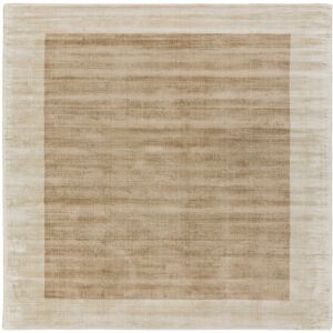 Ebern Designs Desrosiers Shinny Bordered Putty/Champagne Area Rug Beige;Cream Square 160cm Ebern Designs Desrosiers Shinny Bordered Putty/Champagne Area Rug Beige;Cream Square 160cm